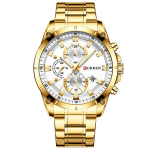 Reloj Curren Hombre Dorado MT-06 100% Original