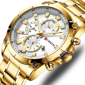 Reloj Curren Hombre Dorado MT-06 100% Original