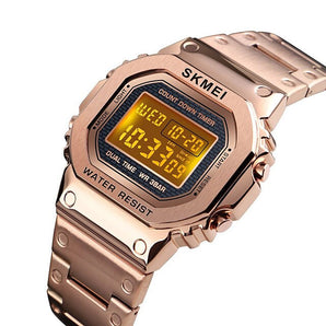 Reloj Unisex Oro rosa Skmei 100% Original