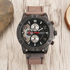 Reloj Hombre Curren Color Negro y Cafe 8285 100% Original