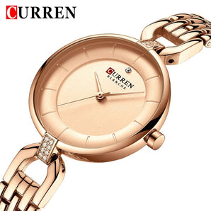 Reloj Curren Dama Joya Oro Rosa 100% Original