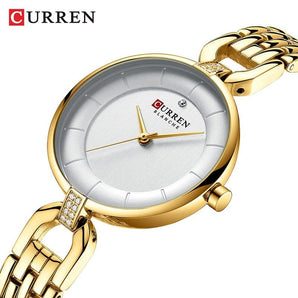 Reloj Curren Dama Joya Dorado 100% Original