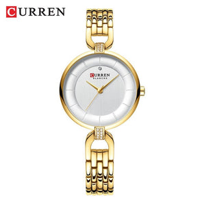 Reloj Curren Dama Joya Dorado 100% Original