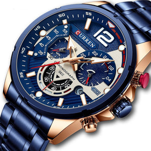 Reloj Curren Hombre Azul MT-07 100% Original