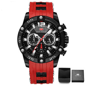 Reloj MiniFocus Hombre Caja Pavonado Pulso Goma 100% Original