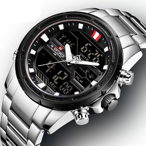 Reloj NaviForce Hombre Plateado Gt-08 100% Original