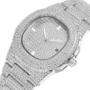 Reloj Unisex Plateado con Zircónes 100% Original