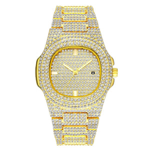 Reloj Unisex Dorado con Zircónes 100% Original