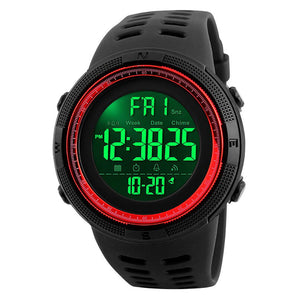 Reloj Unisex Negro con Vicel Rojo Skmei R1 100% Original