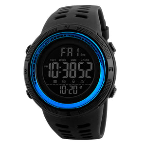 Reloj Unisex Negro con Vicel Azul Skmei R1 100% Original