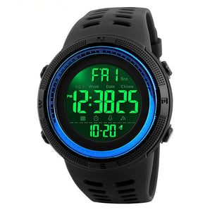 Reloj Unisex Negro con Vicel Azul Skmei R1 100% Original